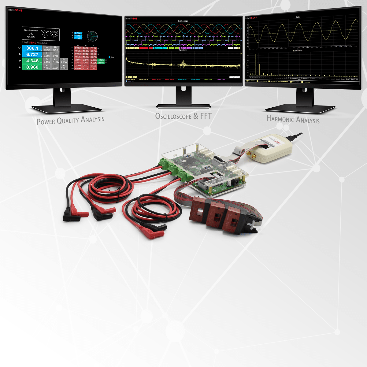 Power Electronics Measurement and DAQ System that can replace 3 phase power quality analyzer, oscilloscope & recorder