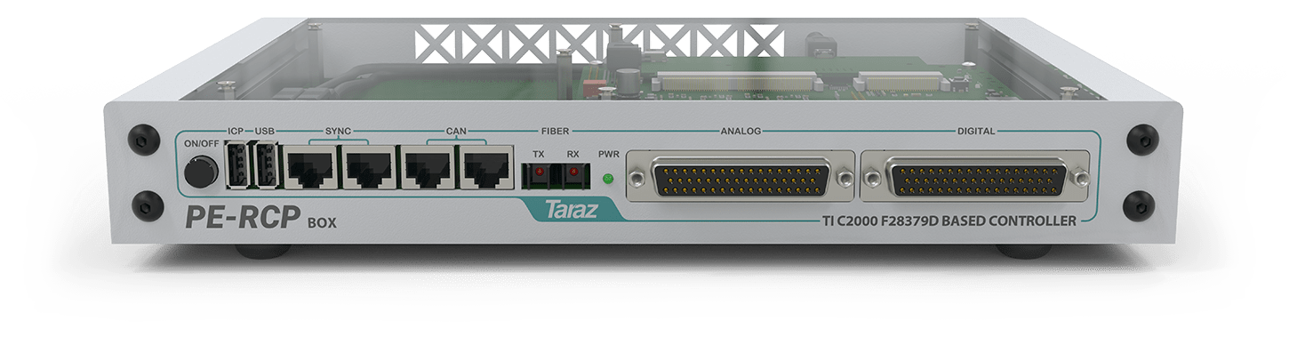 Caja PE-RCP basada en el controlador TI C2000 F28379D