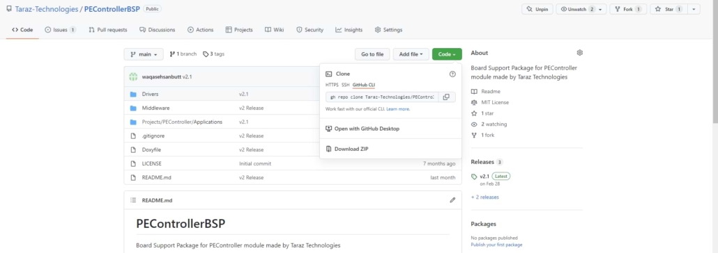 PEControllerBSP Github herunterladen