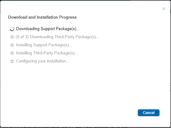 PE-RCP Support Package Installation