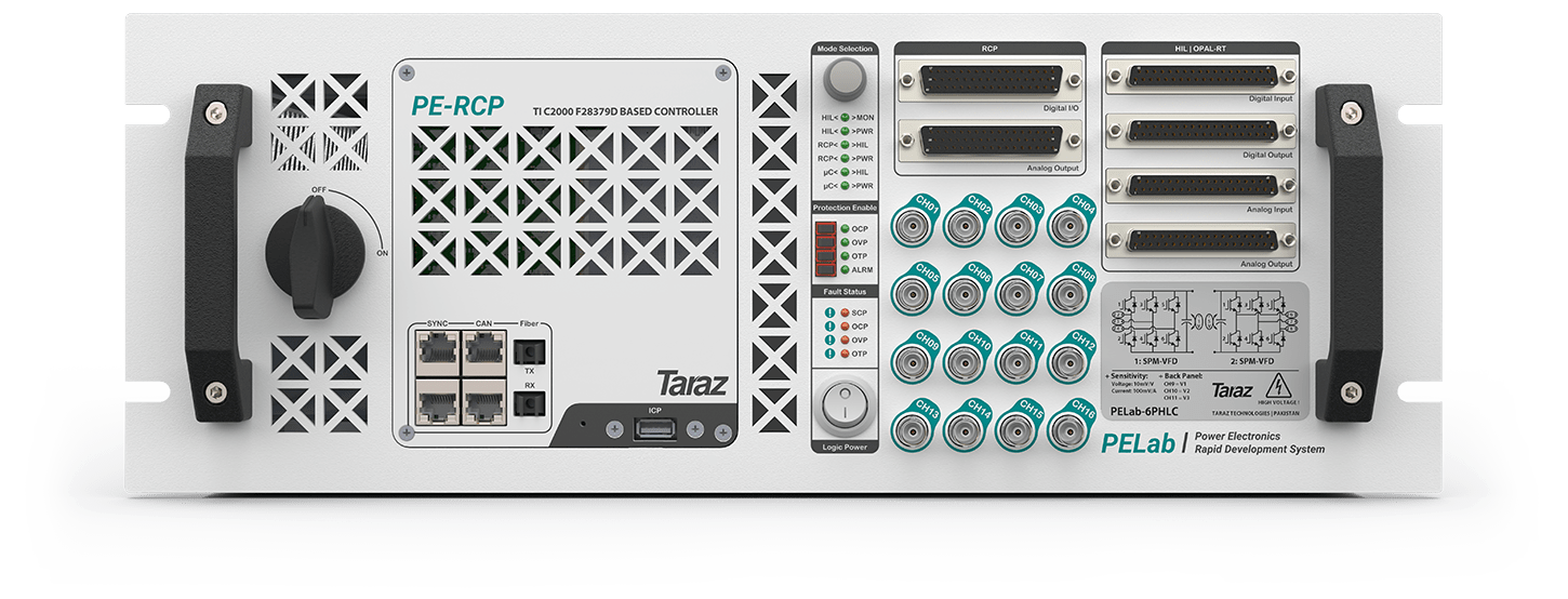 PELab with PE-RCP for Power Electronics Rapid Control Prototyping