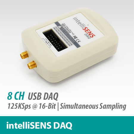 intelliSENS DAQ, 8CH Simultanabtastung USB DAQ