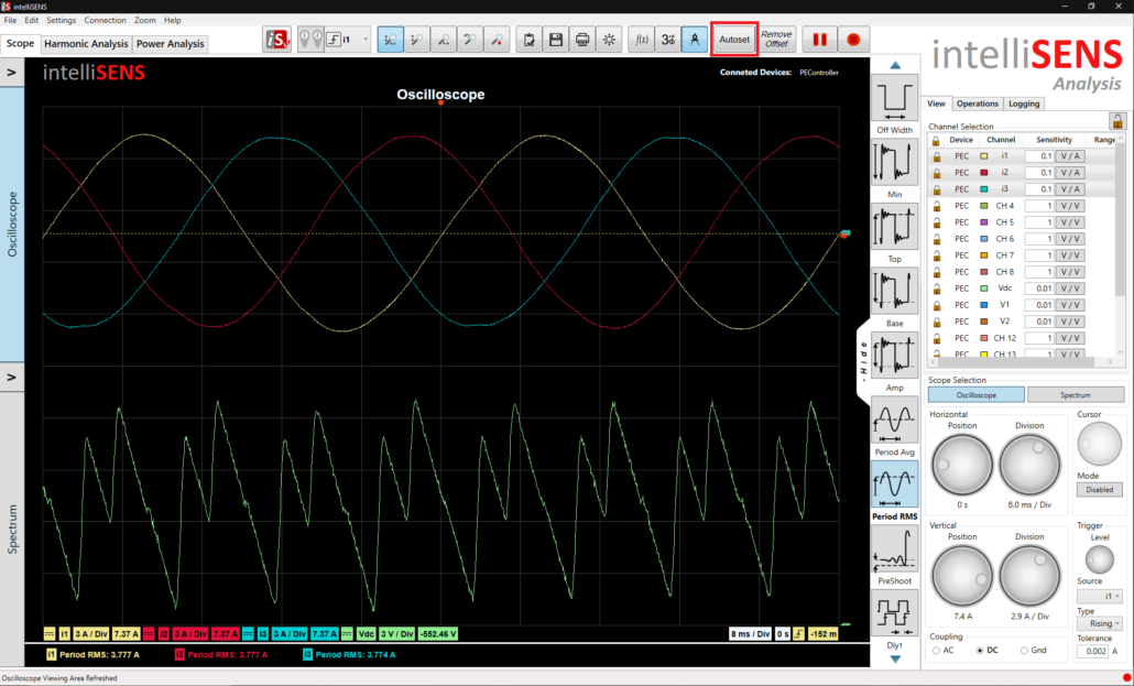 Autoset intelliSENS