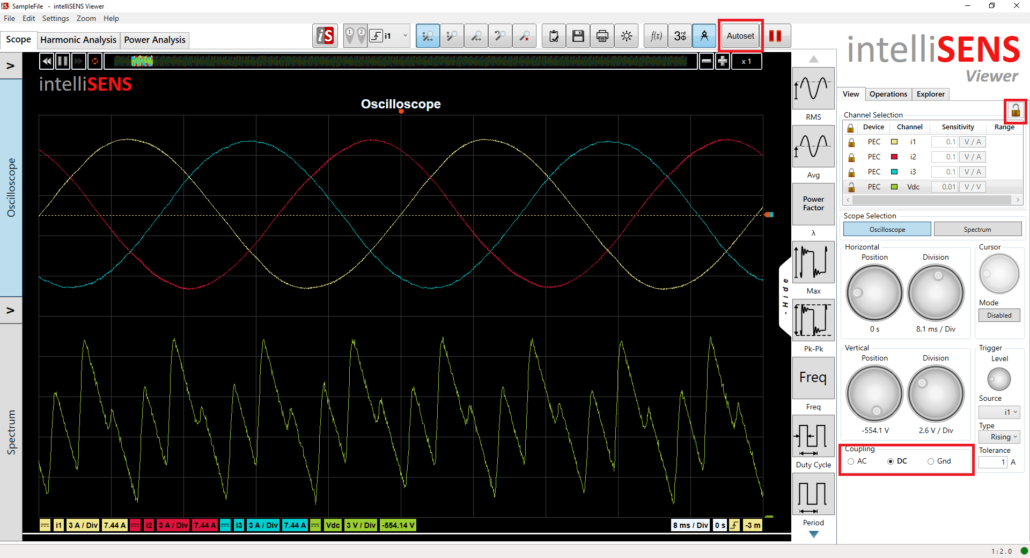 Autoset intelliSENS