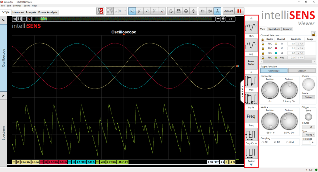 測定 intelliSENS